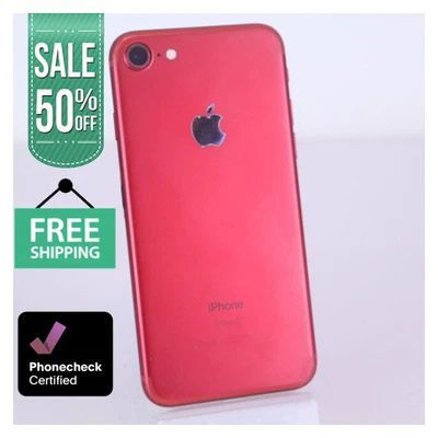 Apple iPhone 7 -32GB 128GB- Rojo Negro Rosa Dorado Desbloqueado Verizon At&t 4G Foto 1 de 4