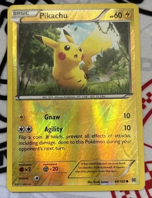 Pikachu 48/162 Breakthrough Reverse Holo - Image 1 of 2