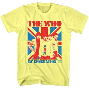 The Who My Generation Yellow Heather Music Shirt - Picture 1 of 3