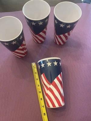 4 piezas "Bandera de 7"" taza de melamina celebración" Foto 1 de 2