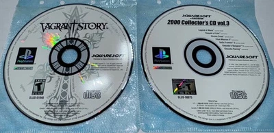 Vagrant Story con CD de coleccionista Sony PS1 discos etiqueta negra solo limpios 💿’s probado Foto 1 de 4