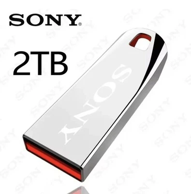 2TB Sony USB 3.0 Flash Drive - High Speed Metal Silver Pendrive  PC, Laptop, Car - Image 1 of 2