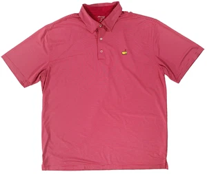 Camiseta de golf Masters Tech para hombre talla XXL rosa a rayas manga corta - Imagen 1 de 10