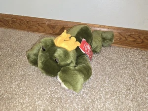 Peluche vintage principe rana con cuore rosso nuovo con etichetta, di Russ Berrie - Foto 1 di 6