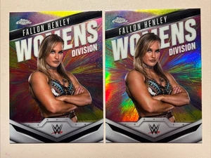 2025 WWE Topps Chrome Fallon Henley Women's Division Insert + Refractor #WD-FAL - Imagen 1 de 5