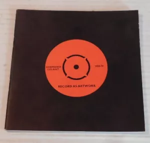GERMANO CELANT: PLATTE ALS KUNSTWERK 1959-73 - 1. AUFLAGE - Bild 1 von 5