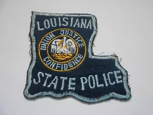 original 1960`s LOUISIANA STATE POLICE , service worn US POLICE patch - Picture 1 of 3