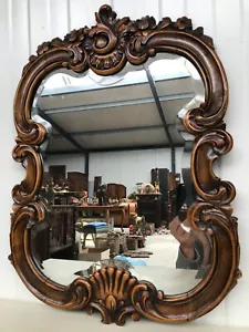 2025 SALE !!! Stunning Carved Walnut Louis XV Mirror - Picture 1 of 8