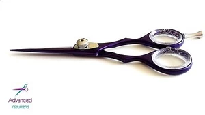 Professional Barber Hair Cutting Scissor 5" Purple Color Salon Hair Dressing New - Picture 1 of 3