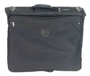 Vintage Samsonite Ultralight Men's Bi Fold Soft Garment Bag Travel Black Luggage - Picture 1 of 12