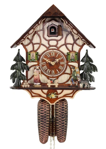 HerrZeit by Adolf Herr Cuckoo Clock - Black Forest MAGIC BROWN AH 301/1 8T NEW Cover