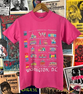 Vintage 90s Washington DC Landmark Souvenir Tourst Hanes Graphic T-Shirt XS - Bild 1 von 8