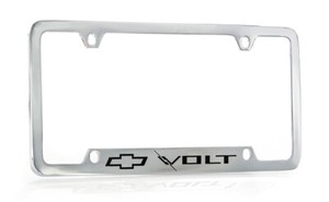 Chevrolet Volt Chrome Plated Metal License Plate Frame Holder Chevrolet Volt Chrome Plated Metal License Plate Frame Holder