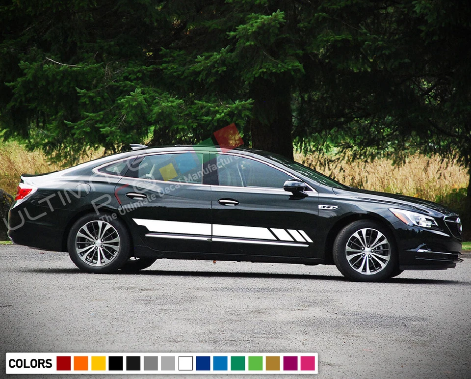 2 pegatinas laterales calcomanías rayas para Buick Lacrosse racing sport 2015 2016 2018 2020 Foto 1 de 4