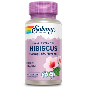Solaray Hibiscus Flower Extract Capsules | 60 VegCaps - Picture 1 of 5