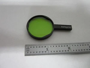 MICROSCOPE PART  FILTER GREEN GERMANY OPTICS BIN#M8-01 - Picture 1 of 3