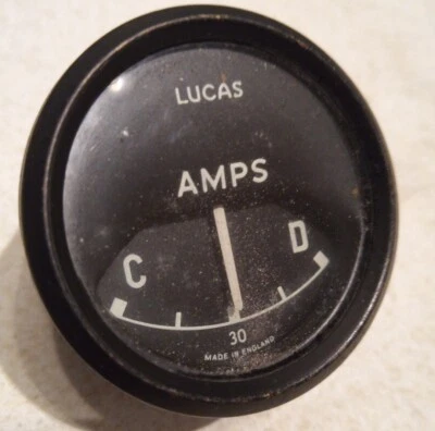 JAGUAR S TYPE LUCAS AMMETER mk2 E type 240 340 mk 2 10 mark daimler 250 30 AMP - Image 1 of 3