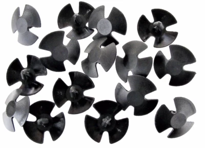 Dodge Truck Hood Insulation Pad Clips- Fits 1/4" Hole- 1-3/16" Dia- 15 pcs- #093 - Image 1 of 4