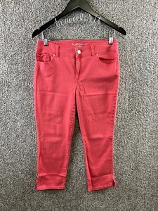 Chico's Platinum Pink Crop Jeans Chico's Size 00 (Women's Size 2) Denim Stretch - Picture 1 of 9