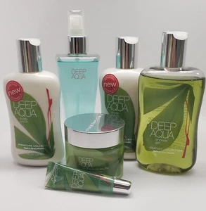 Bath & Body Works Deep Aqua Shower, Lotion, Spray, Cooling Gel, Lip Gloss Set  - Picture 1 of 1