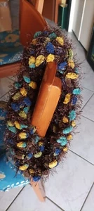 scaldacollo donna ad anello fatto a mano lana multicolore - Foto 1 di 7