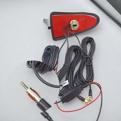 Shark Fin Car Antenna Radio FM/AM Signal Aerial Amplifier For WIFI GPS SystemJIA - Image 1 of 4