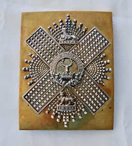 The Gordon Highlanders Officers Shoulder Belt Plate Post 1881 Pattern - Picture 1 of 3