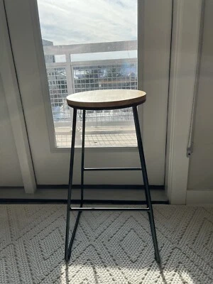 juego de 2 taburetes de bar madera Foto 1 de 4