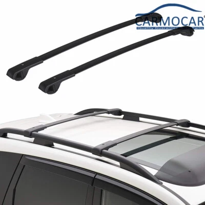Par de barras transversales de techo para Subaru Forester Crosstrek Impreza 2014-2019 negro Foto 1 de 4