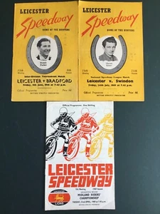 Vintage Leicester Speedway programmes(x3) 8/6/56,24/7/59,22/4/69 - Picture 1 of 2