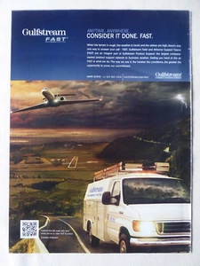 2/2012 PUB GULFSTREAM GENERAL DYNAMICS FAST FIELD & AIRBORNE SUPPORT TEAMS AD - Foto 1 di 1