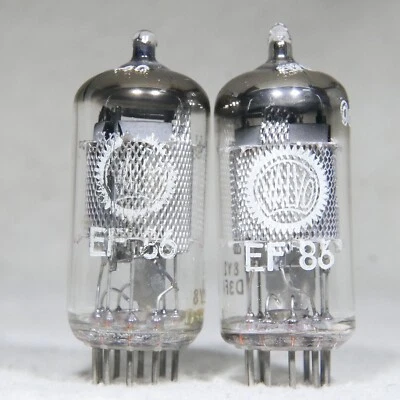 Par a juego Valvo EF86/6267 placa de malla O-Getter Hamburgo Alemania 1963 fuerte Foto 1 de 4