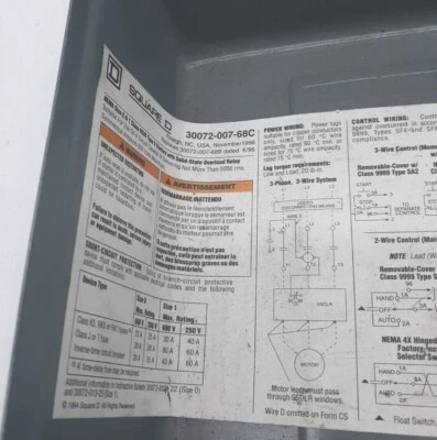 Square D 30072-007-68C Front Cover - Image 1 of 3