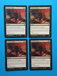 MTG 4x Victim of Night x4 LP Innistrad Magic Playset - Picture 1 of 2