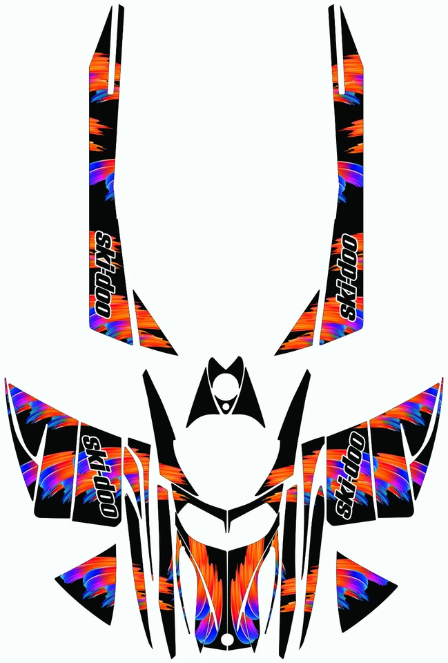 SKI-DOO REV 2004+ Wrap Graphics Kits SNOWMOBILE SLED GRAPHIC WRAP DECALS Rock - Image 1 of 1