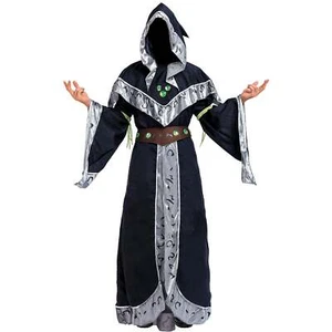 Adult Mystical Sorcerer Medieval Warlock w/ Glow Arm Halloween Cosplay Costumes - Picture 1 of 9