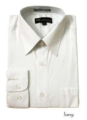 Camisa de vestir básica para hombre, mezcla de algodón de Milano Moda, estilo SG02 Foto 1 de 2