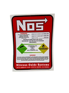 NOS Nitrous Oxide bottle Sticker 10 pound nitrite bottle label stickers(2pcs) - Picture 1 of 4