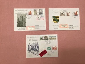 Konvolut - Sammlung - Einschreiben - Briefe - Letzter Tag DDR - Einlieferung - Bild 1 von 2