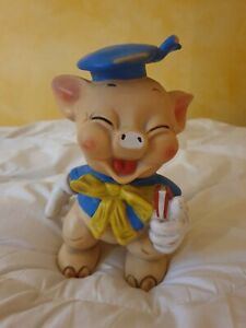  POUET Petit Cochon   Figurine Delacoste Walt Disney  1968 