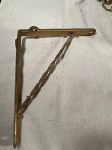Soporte de estante de hierro fundido pintado de latón vintage único ideal para lámpara colgante - Imagen 1 de 3