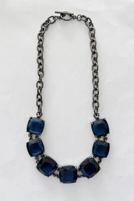 COLLAR LAUREN RL TONO PISTOLA RESINA AZUL 18" Foto 1 de 2