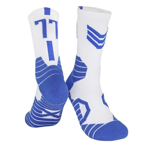 Luka DONCIC Dallas MAVERICKS #77 Mens White Basketball Socks - Size L Fits 6-10 Cover