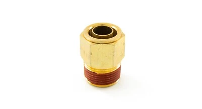 HORNBLASTERS 3/4" Male NPT to 3/4" Push to Connect Brass Fitting - Accepts 3/4" Air Line