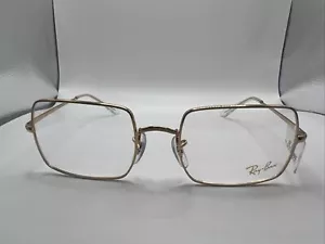 Rayban 1969V Rectangle Gold 3086 51/19 140 Womens Eyeglass Frames LL5 - Picture 1 of 17