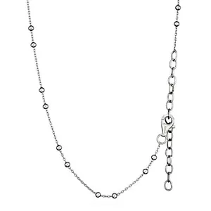 Längenverstellbare Kugelkette 45/40+5cm 925 Silber rhodiniert 2mm breit Halskett - Bild 1 von 5