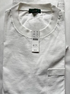 NWT J.Crew Relaxed premium-weight cotton pocket T-shirt White BB950 2022 - Picture 1 of 4