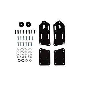 Black Motor Mount Adapter Plates for GM LS to Ford Fox Body - Picture 1 of 2