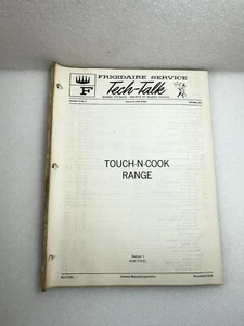 FRIGIDAIRE TECH-TALK MANUAL Touch-N-Cook Range Vol. 73 # 9 - Imagen 1 de 2