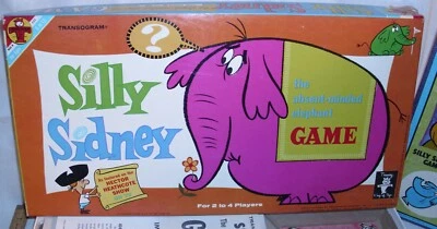 HECTOR HEATHCOTE SILLY SIDNEY THE ABSENT MINDED ELEPHANT TV SHOW BOARD GAME 1963 - Image 1 of 3